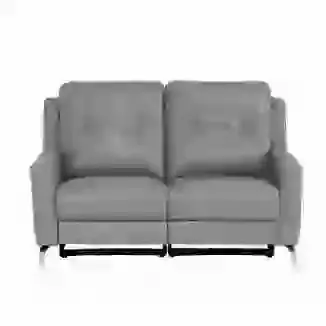 Modern Italian Leather/Match 2 Seater Electric Reclining Sofa